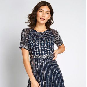 NWT ModCloth Navy Star Mini Dress -UK 8, USA -S